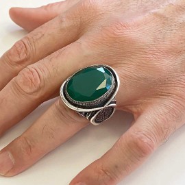 925 Sterling Silver Men Ring With Special Stone