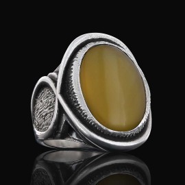 925 Sterling Silver Men Ring With Special Stone