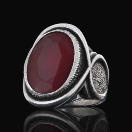 925 Sterling Silver Men Ring With Special Stone