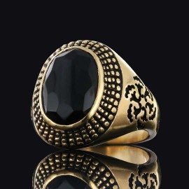 Motif Edges Silver Men Ring