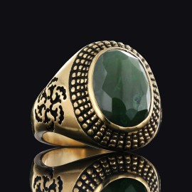 Motif Edges Silver Men Ring