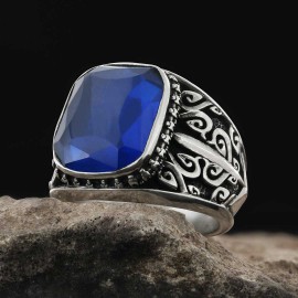 Unique 925 Sterling Silver Men Ring