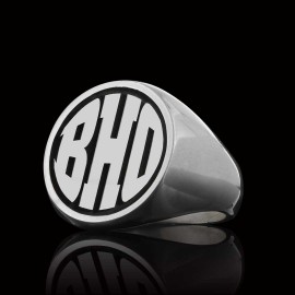 925 Sterling Silver Monogram BHO Letter Ring