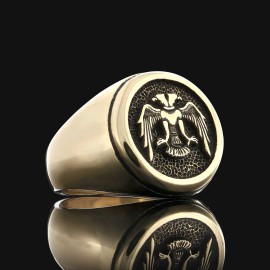 925 Sterling Silver Ottoman Style Seljuk Eagle Ring