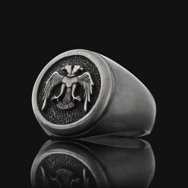 925 Sterling Silver Ottoman Style Seljuk Eagle Ring