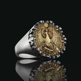 925 Sterling Silver Scorpio Sign Ring