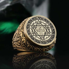 925 Sterling Silver Seal Of Solomon Ring