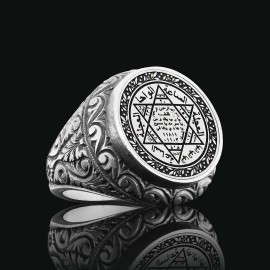 925 Sterling Silver Seal Of Solomon Ring