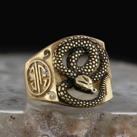 925 Sterling Silver Snake Ring