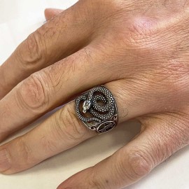 925 Sterling Silver Snake Ring