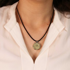 925 Sterling Silver Special Design Coin Women Pendant