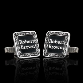 925 Sterling Silver Special Design Square Cufflinks