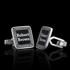 925 Sterling Silver Special Design Square Cufflinks