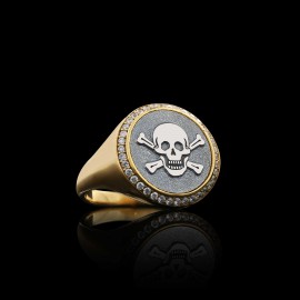 925 Sterling Silver Unique Design Women Skull Ring