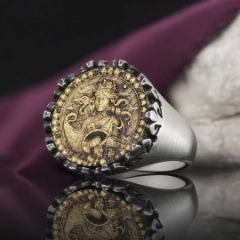 925 Sterling Silver Virgo Sign Ring