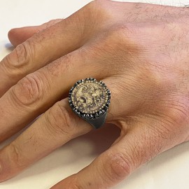925 Sterling Silver Virgo Sign Ring