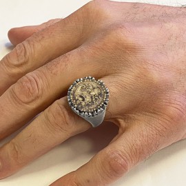 925 Sterling Silver Virgo Sign Ring