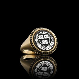 925 Sterling Silver Women Design Harvard Ring