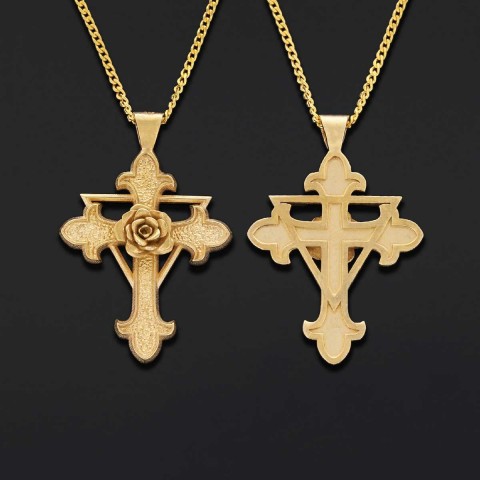 Amorc Jewelry, Rosicrucian Jewelry, Rosae Crucis Amorc Pendant, Rosae Crucis Necklace