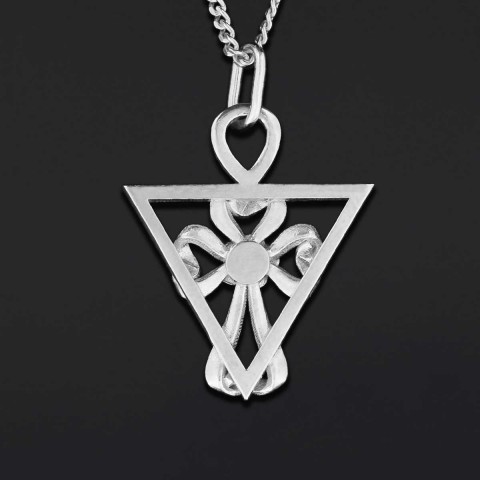Amorc Mystic Cross Necklace, Rosicrucian Pendant, Spiritual Symbol Jewelry