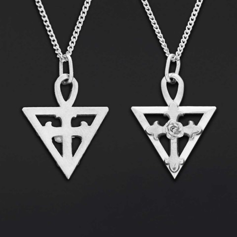 Amorc Rosae Crucis Pendant, Rosicrucian Necklace, Cross Necklace, Rosicrucian Amorc Jewelry
