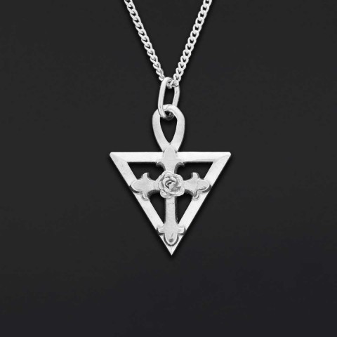 Amorc Rosae Crucis Pendant, Rosicrucian Necklace, Cross Necklace, Rosicrucian Amorc Jewelry