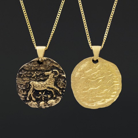 Aries Pendant, Zodiac Necklace, Sterling Silver Pendant, Astrology Jewelry, Aries Sign Jewelry