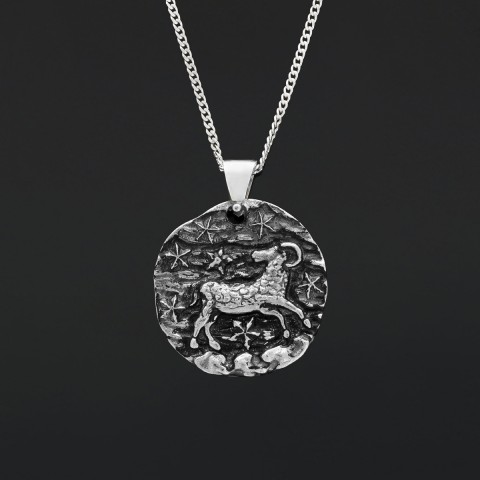 Aries Pendant, Zodiac Necklace, Sterling Silver Pendant, Astrology Jewelry, Aries Sign Jewelry