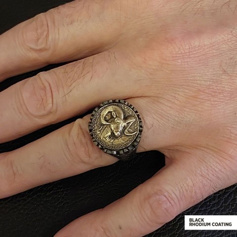 Aries Sign Ring, 925 Sterling Silver Aries Sign Ring