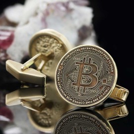 Bitcoin Souvenir Cufflink