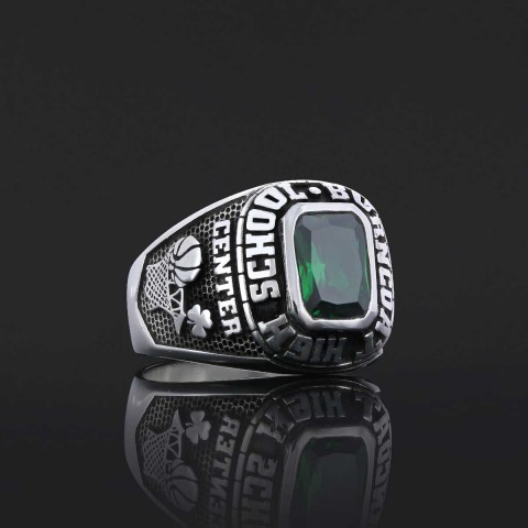 Brescia University Ring, High School Burnsoat Ring, Customized Class Ring, Graduation Collage Ring, Customized High School Ring