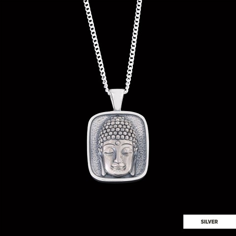 Buddha Handmade Silver Charm Necklace, Buddha Necklace, Meditating Buddha Silver Charms, Buddhism Necklace, Gift Jewelry