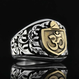 Om Buddha Ring