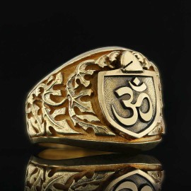 Om Buddha Ring