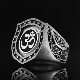 Silver Buddha Ring