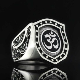 Silver Buddha Ring