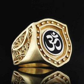 Silver Buddha Ring
