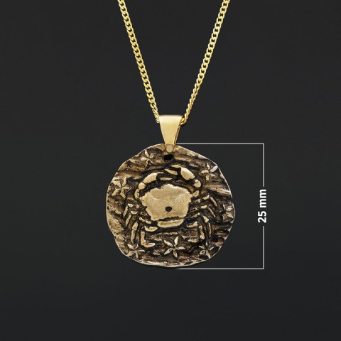 Cancer Horoscope Necklace, Zodiac Sign Pendant, Astrology Jewelry Cancer Horoscope Necklace, Zodiac Sign Pendant, Astrology Jewelry