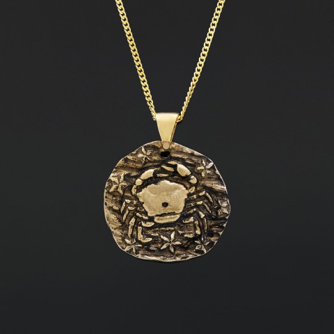 Cancer Horoscope Necklace, Zodiac Sign Pendant, Astrology Jewelry Cancer Horoscope Necklace, Zodiac Sign Pendant, Astrology Jewelry
