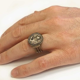 Capricorn Zodiac Round Ring