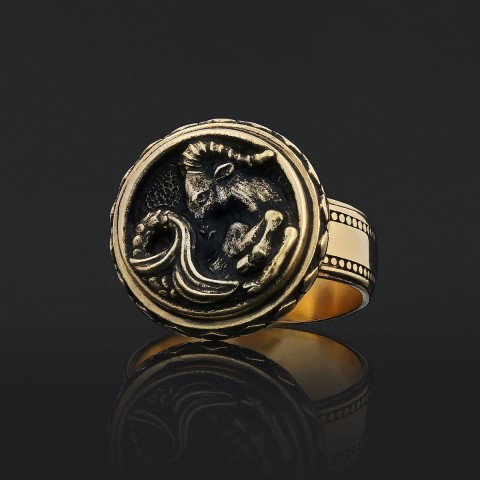 Capricorn Zodiac Silver Ring Capricorn Zodiac Silver Ring