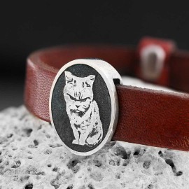 Cat Picture Bracelet, Celebrate Your Furry Friend, Custom Cat Picture Bracelet