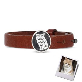 Cat Picture Bracelet, Celebrate Your Furry Friend, Custom Cat Picture Bracelet