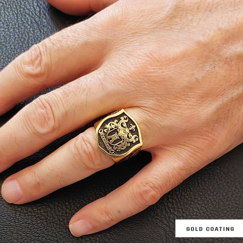 Celtic Design Family Ring, Custom Design Handmade Family Crest Ring