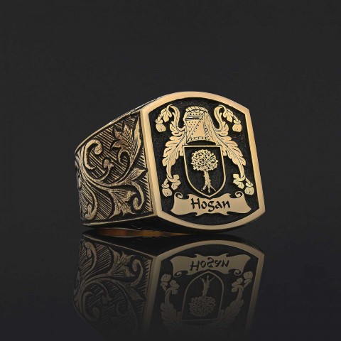 Celtic Design Family Ring, Personalized Heritage Crest Ring