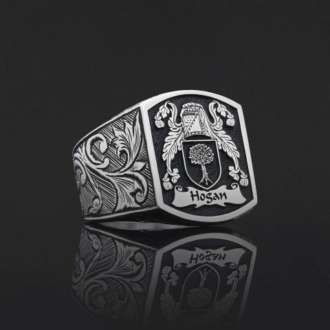 Celtic Design Family Ring, Personalized Heritage Crest Ring