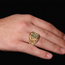 Celtic Design Family Ring, Heritage Family Crest Ring