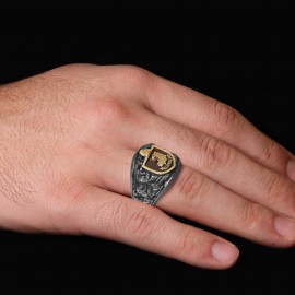 Celtic Design Mulloy Family Ring, Personalized Heritage Crest Ring
