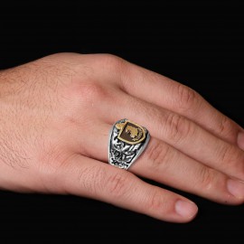 Celtic Design Mulloy Family Ring, Personalized Heritage Crest Ring