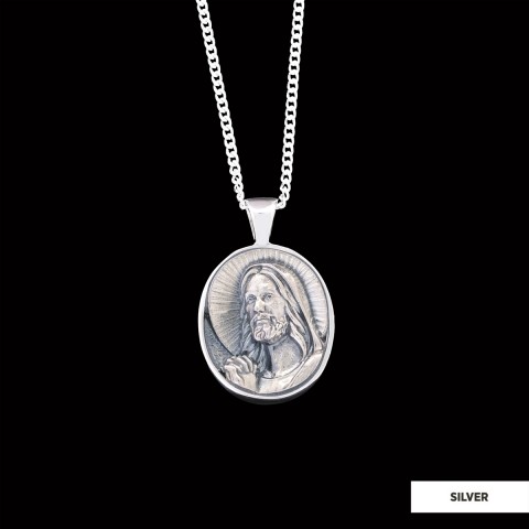 Christ Necklace, Jesus Pendant, Faith Jewelry, Christus Necklace Jesus Christian Necklace, Sun and Christian Jewelry
